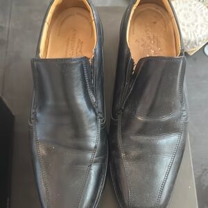 Anatomie Black Leather Loafers Slip-On Shoes